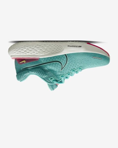 Nike ZoomX Invincible Run Flyknit 2 Kadın Yol Koşu Ayakkabısı Turquoise/Pink/Green/Black | ITUAZ2768