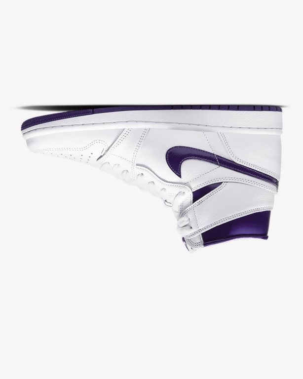 Nike Air 1 High OG Kadın Ayakkabı White/Purple | GCAFY2785