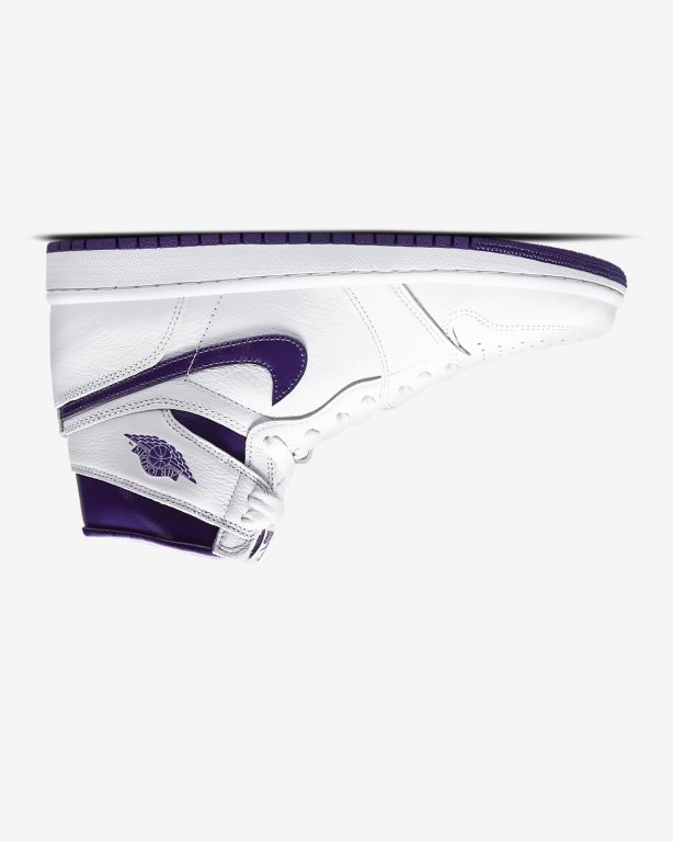 Nike Air 1 High OG Kadın Ayakkabı White/Purple | GCAFY2785