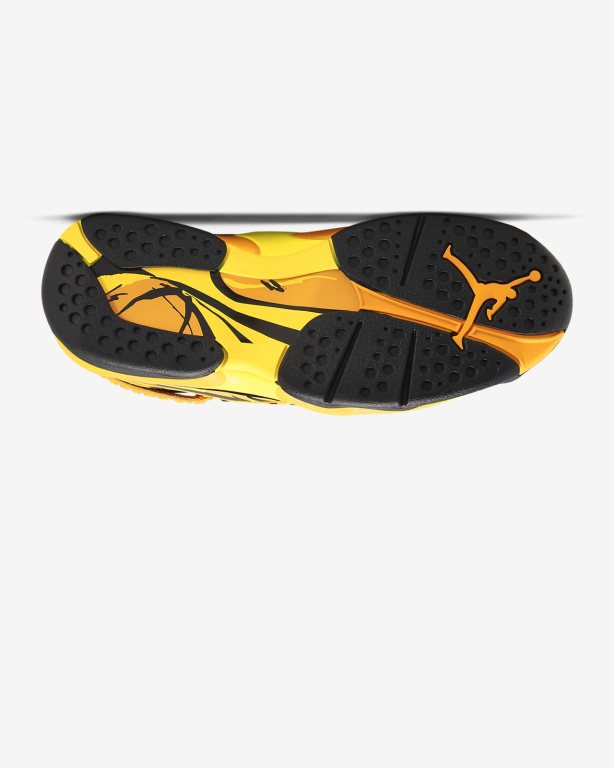 Nike Air 8 Retro Kadın Ayakkabı Black/Yellow | LEBUH0253