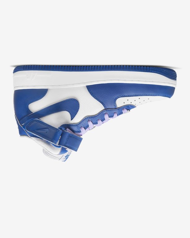 Nike Air Force 1 \'07 Mid Cut Kadın Ayakkabı White/Blue | PKBGI7804