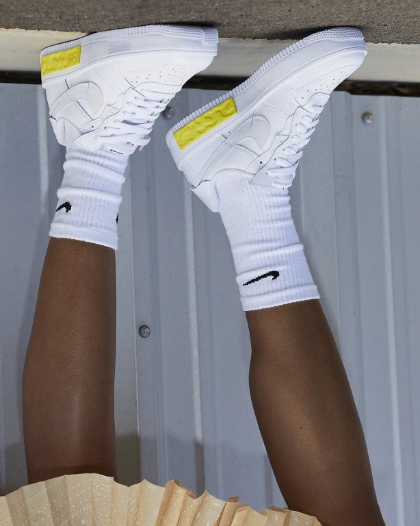 Nike Air Force 1 Fontanka Kadın Ayakkabı White/Yellow/White | VSEFY0458