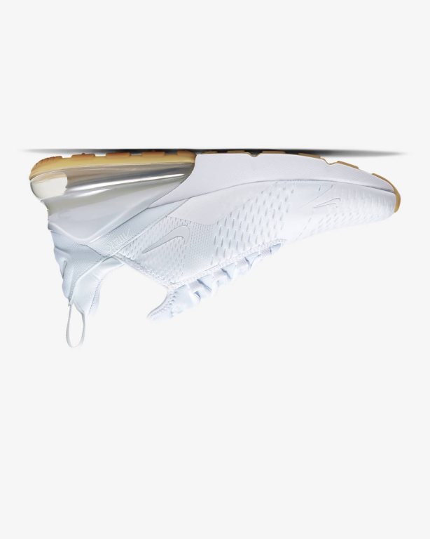 Nike Air Max 270 Erkek Ayakkabı White/Light Brown/White | WRPKX9062