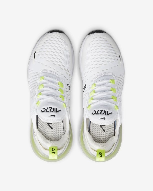 Nike Air Max 270 Kadın Ayakkabı White/Light Beige/Green/Black | FTWIJ8391