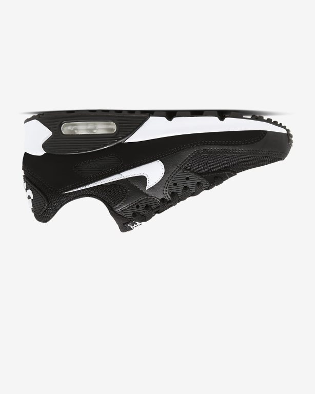 Nike Air Max 90 Kadın Ayakkabı Black/Black/White | JUHFK1953