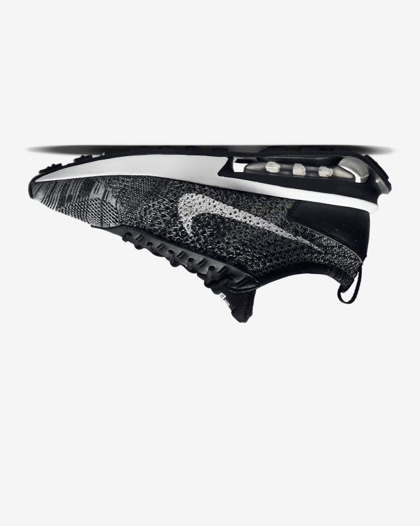 Nike Air Max Flyknit Racer Kadın Ayakkabı Black/White | PFZSW8067