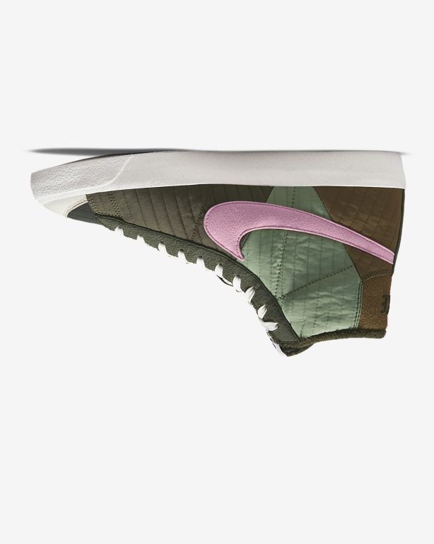 Nike Blazer Mid Cut '77 Premium Erkek Ayakkabı Olive/Brown | SJRUN2715