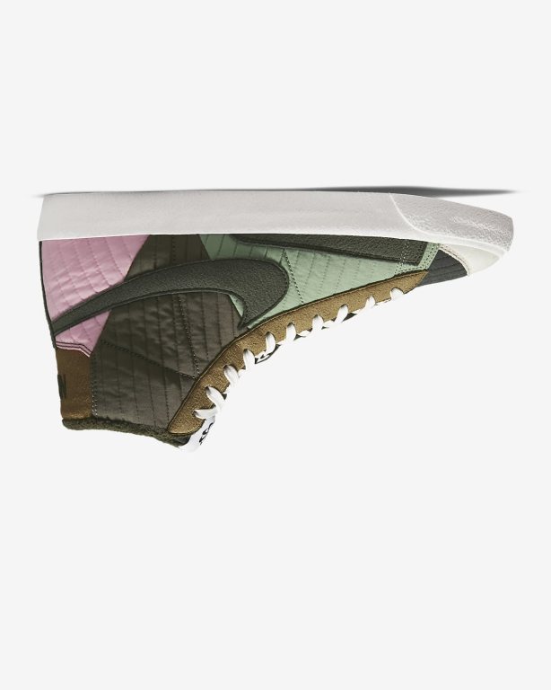 Nike Blazer Mid Cut \'77 Premium Erkek Ayakkabı Olive/Brown | SJRUN2715