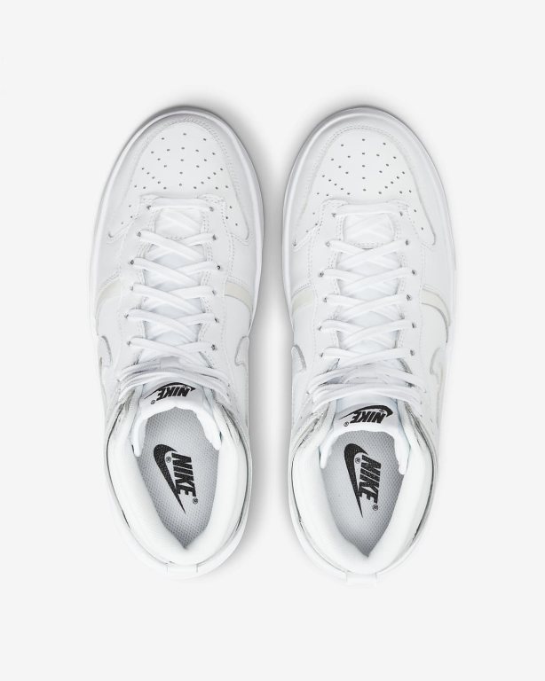 Nike Dunk High Up Kadın Ayakkabı White/Black/White | EGUVX0124