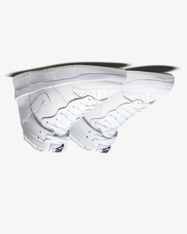 Nike Dunk High Up Kadın Ayakkabı White/Black/White | EGUVX0124