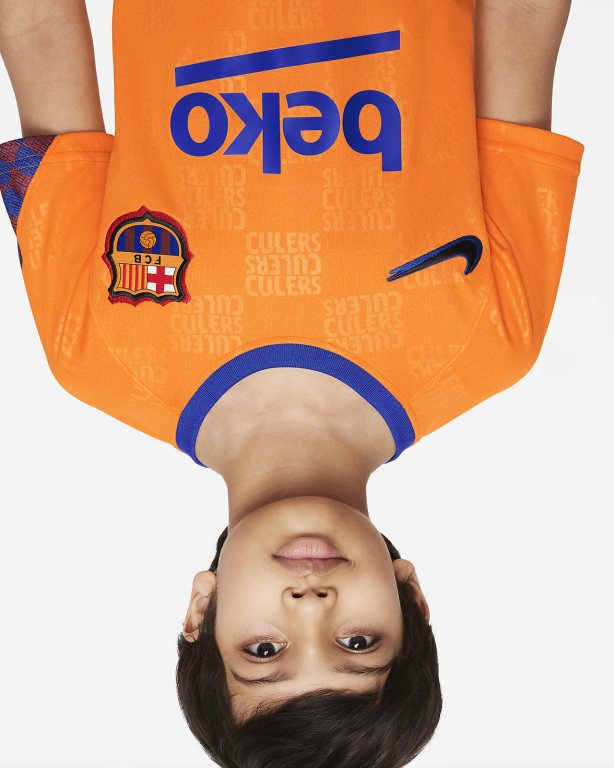 Nike FC Barcelona Erkek Çocuk Üstler Orange/Orange/Royal/Black | NZJBP7941