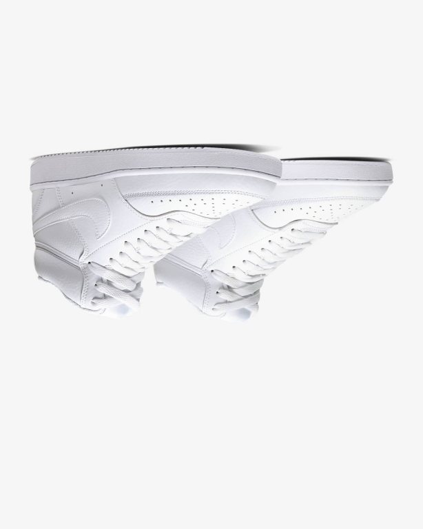 Nike NikeCourt Vision Mid Cut Kadın Ayakkabı White/White/White | DTSNZ3420