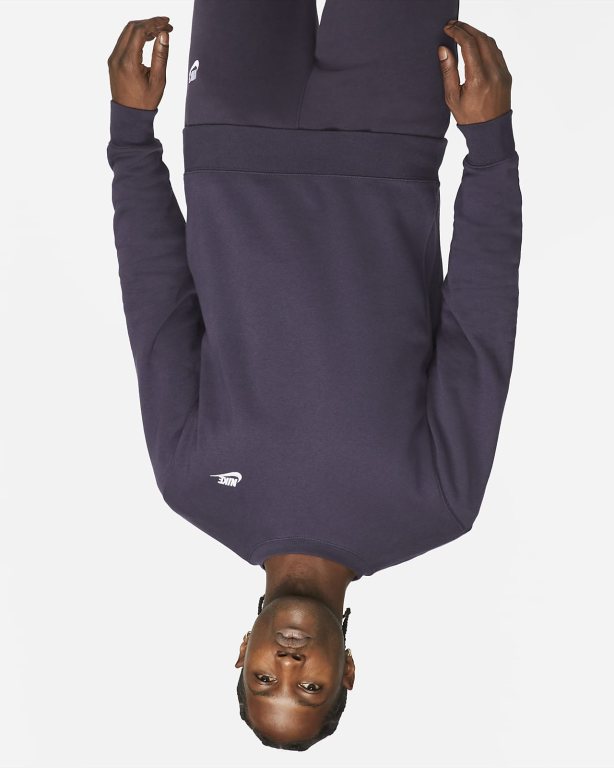 Nike Sportswear Club Fleece Erkek Sweatshirt Purple/White | GAUZL6184