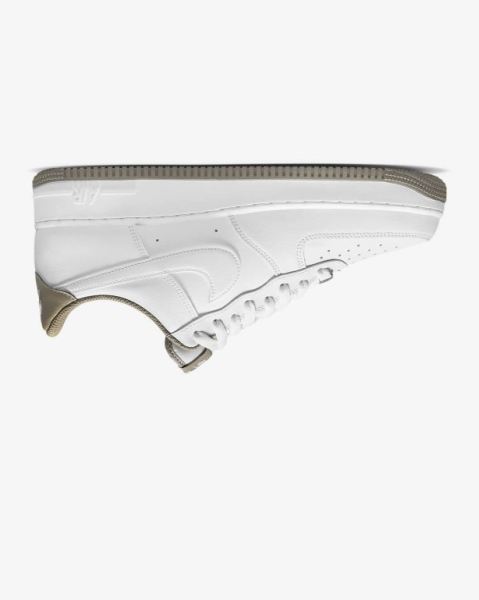 Nike Air Force 1 '07 Erkek Ayakkabı White/Khaki/White | UMSQZ3468