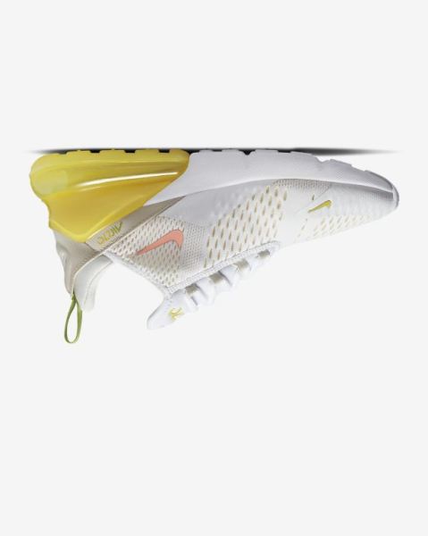 Nike Air Max 270 Kadın Ayakkabı White/Yellow/White/Red | IEBRT9543
