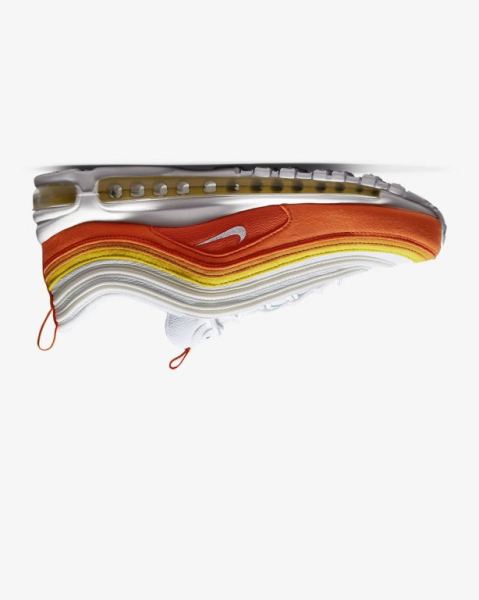 Nike Air Max 97 Erkek Ayakkabı Orange/Deep Yellow/White | FGPQX4385