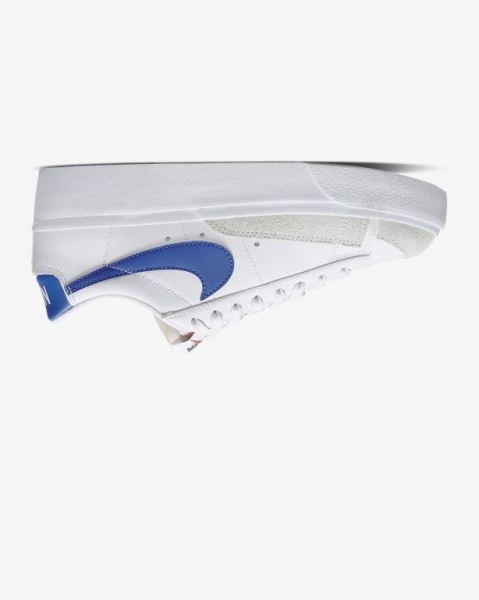 Nike Blazer Low Platform Kadın Ayakkabı White/White/Orange/Royal | CQDOK9358