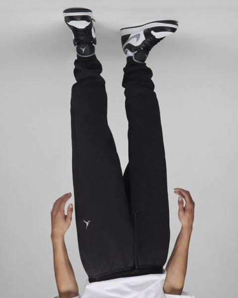 Nike Essential Erkek Pantolon Black/Black/White | UVEGK5783