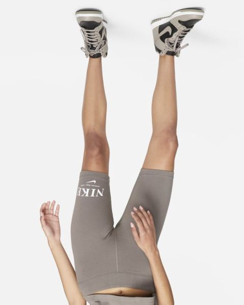 Nike Sportswear Kadın Şort Grey/White | APYSL1235